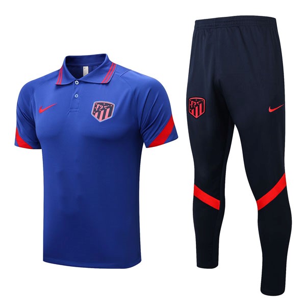 Polo Atletico Madrid Set Completo 22/23 Blu 1